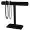 8 Pack: 12" Black Velvet Single Bar Jewelry Stand by Bead Landing™